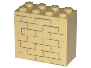 30144pb030 | Brick 2 x 4 x 3 with Bricks Pattern (Sticker) - Set 4852 | LEGOPART