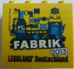 30144pb136 | Brick 2 x 4 x 3 with Legoland Deutschland Fabrik 2013 Pattern | LEGOPART