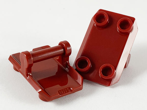 30166 | Plate, Modified 2 x 3 Inverted with 4 Studs and Bar Handle on Bottom | LEGOPART