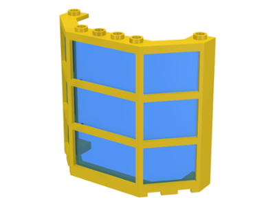 30185c02 | Window 3 x 8 x 6 Bay with Trans-Dark Blue Glass | LEGOPART