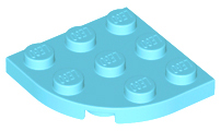 30357 | Plate, Round Corner 3 x 3 | LEGOPART