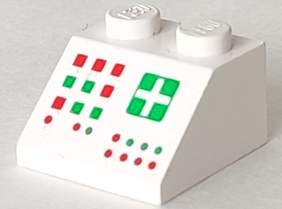 3039p34 | Slope 45 2 x 2 with Computer Panel Pattern | LEGOPART