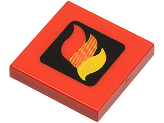 3068p57 | Tile 2 x 2 with Classic Fire Logo Small Pattern | LEGOPART