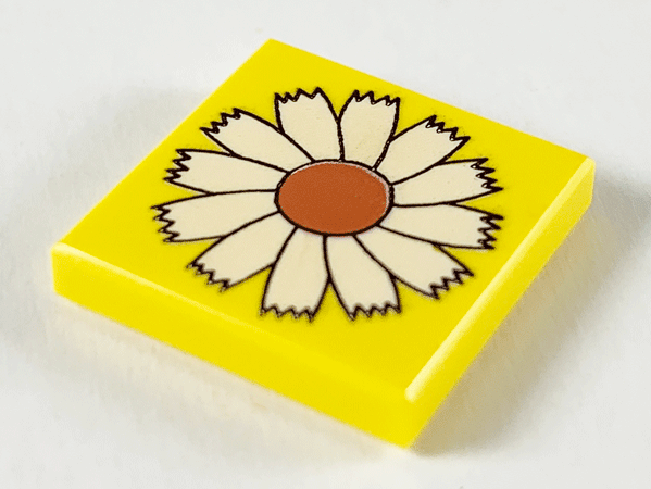 3068pb2435 | Tile 2 x 2 with Flower Pattern | LEGOPART