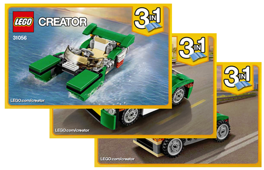 31056-1 | Green Cruiser | INSTRUCTIONS | LEGOPART