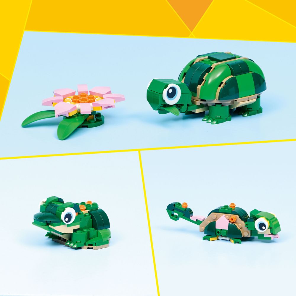 Turtle with a Water Lily Flower LEGO 31377