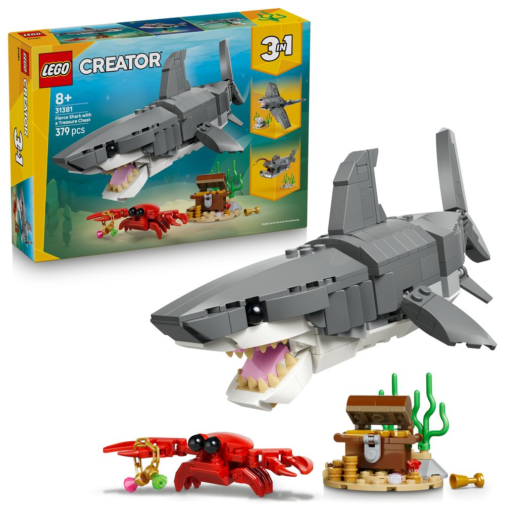 Fierce Shark with a Treasure Chest LEGO 31381