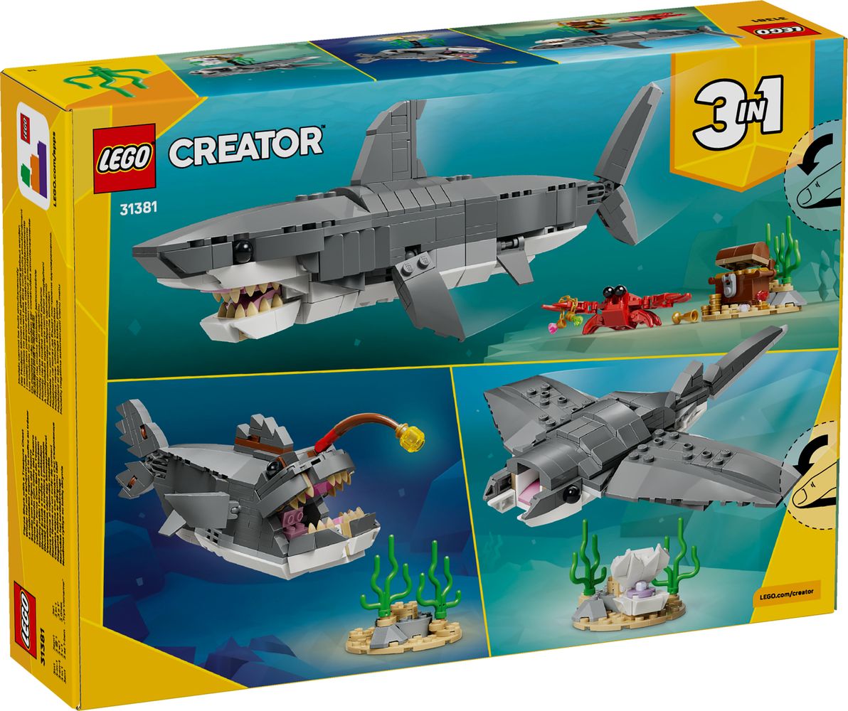 Fierce Shark with a Treasure Chest LEGO 31381