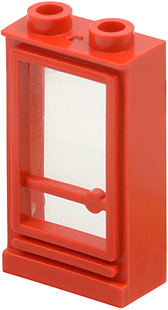 32bc01 | Door 1 x 2 x 3 Hinge on Left with Trans-Clear Glass | LEGOPART