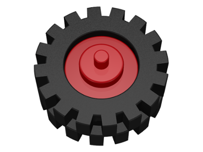 3464c02 | Wheel Center Small with Stub Axles | LEGOPART