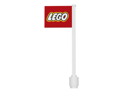 3596pb02s | Flag on Flagpole, Straight with LEGO Logo Pattern | LEGOPART