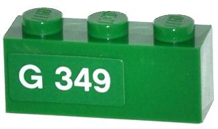 3622pb051L | Brick 1 x 3 with White | LEGOPART