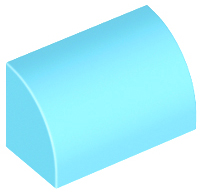37352 | Slope, Curved 1 x 2 with Bottom Stud Holder | LEGOPART