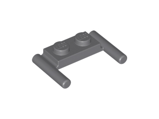 3839b | Plate, Modified 1 x 2 with Bar Handles - Flat Ends, Low Attachment | LEGOPART