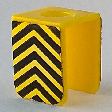 3840pb01 | Minifigure Vest with Black Upward Chevrons Pattern on Both Sides | LEGOPART
