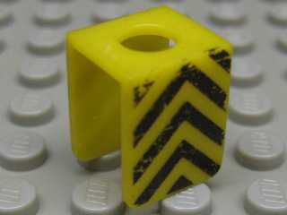 3840pb18 | Minifigure Vest with Black Upward Chevrons Pattern on Both Sides | LEGOPART