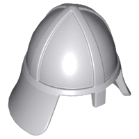 3844 | Minifigure, Headgear Helmet Castle Nasal Helmet with Angled Neck Protector | LEGOPART