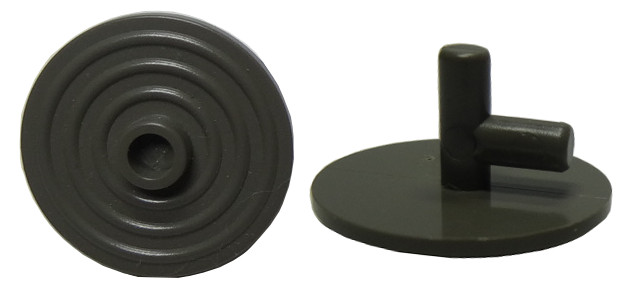 3876 | Minifigure, Shield Circular / Round Ridged Face with Stud | LEGOPART