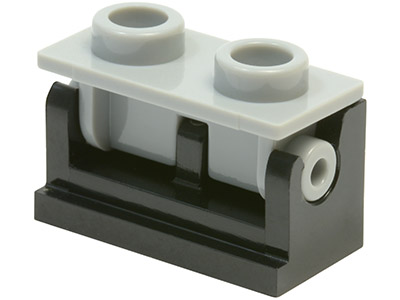 3937c08 | Hinge Brick 1 x 2 with Light Bluish Gray Top Plate | LEGOPART