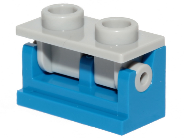 3937c08 | Hinge Brick 1 x 2 with Light Bluish Gray Top Plate | LEGOPART