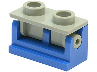 3937c09 | Hinge Brick 1 x 2 with Light Gray Top Plate | LEGOPART