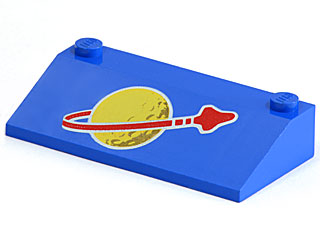 3939p91 | Slope 33 3 x 6 with Inner Walls with Classic Space Logo Large Pattern | LEGOPART