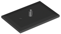 4025 | Train Bogie Plate (Tile, Modified 6 x 4 with 5mm Pin) | LEGOPART