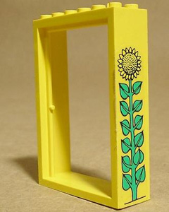 4071pb02 | Door, Frame 2 x 6 x 7 with Sunflower Pattern | LEGOPART