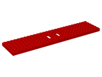 4093a | Train Base 6 x 28 with 3 Round Holes Each End and 1 x 2 Cutouts | LEGOPART