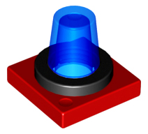 41195c03 | Duplo Revolving-Style Safety Light Base with Trans-Dark Blue Light | LEGOPART