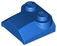 41855 | Slope, Curved 2 x 2 x 2/3 with 2 Studs and Curved Sides, Lip End | LEGOPART