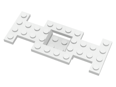 4212b | Vehicle, Base 4 x 10 x 2/3 with 2 x 2 Recessed Center with Smooth Underside, No Center Hole | LEGOPART