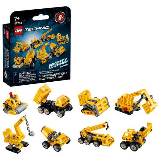 Mighty Machines volledige serie van 8 LEGO 42233