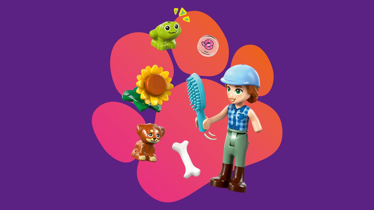 Horse & Baby Foal Trailer LEGO 42695