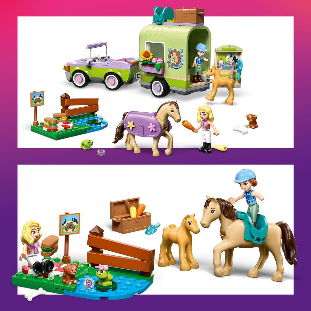 Horse & Baby Foal Trailer LEGO 42695