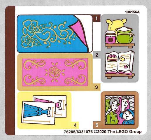 43188stk01 | Sticker Sheet for Set 43188 - | LEGOPART