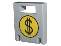 4346px3 | Container, Box 2 x 2 x 2 Door with Slot with Round Money Bag Pattern | LEGOPART