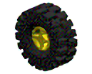 4624c03 | Wheel 8mm D. x 6mm with Black Tire 21mm D. x 9mm Offset Tread Medium | LEGOPART