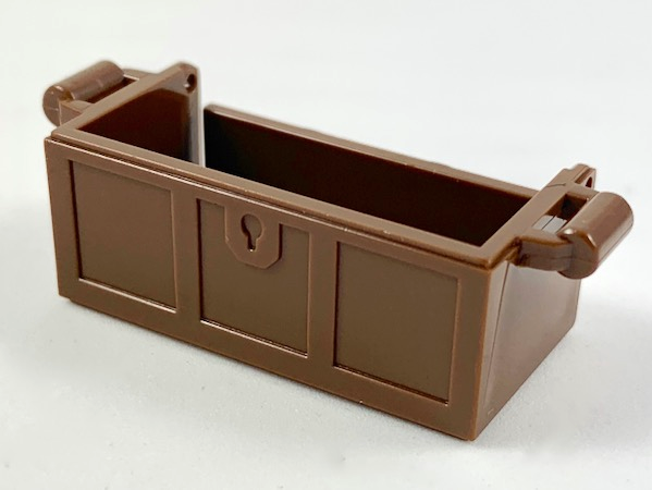 4738a | Container, Treasure Chest Bottom with Slots in Back | LEGOPART