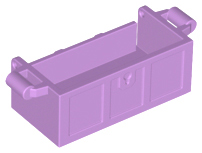 4738a | Container, Treasure Chest Bottom with Slots in Back | LEGOPART