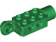 47432 | Technic, Brick Modified 2 x 3 with Pin Holes, Rotation Joint Ball Half Vertical, and Rotation Joint Socket | LEGOPART