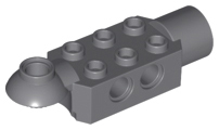 47454 | Technic, Brick Modified 2 x 3 with Pin Holes, Rotation Joint Ball Half Horizontal, and Rotation Joint Socket | LEGOPART