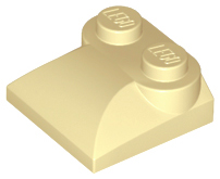 47457 | Slope, Curved 2 x 2 x 2/3 with 2 Studs and Curved Sides | LEGOPART