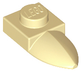 49668 | Plate, Modified 1 x 1 with Tooth Horizontal | LEGOPART