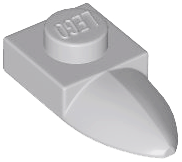 49668 | Plate, Modified 1 x 1 with Tooth Horizontal | LEGOPART
