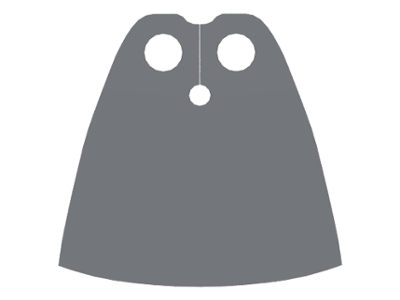 522 | Minifigure Cape Cloth, Standard - Traditional Starched Fabric - 4.0cm Height | LEGOPART