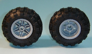 56145c02 | Wheel 30.4mm D. x 20mm with No Pin Holes and Reinforced Rim with Black Tire 56 x 26 Balloon | LEGOPART