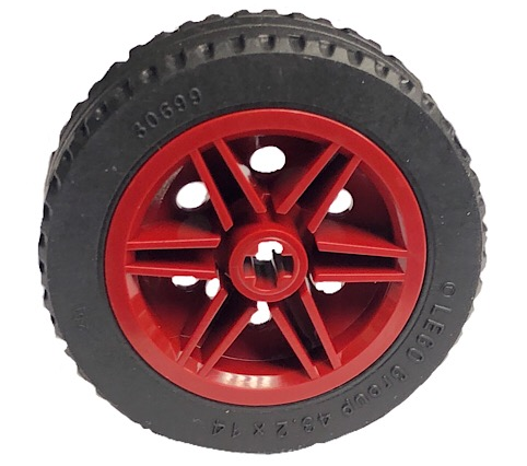 56904c02 | Wheel 30mm D. x 14mm with Black Tire 43.2 x 14 Solid | LEGOPART