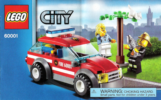 60001-1 | Fire Chief Car | INSTRUCTIONS | LEGOPART