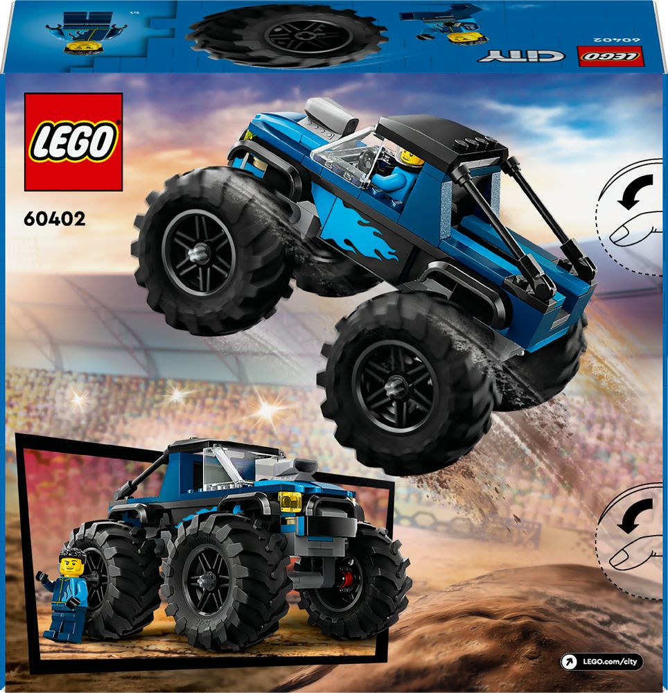 Blauwe monstertruck LEGO 60402